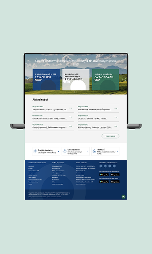 News section redesign for BOŚ Bank