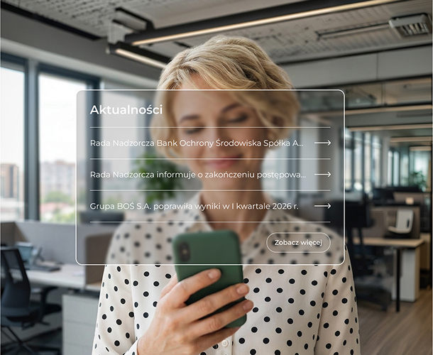 News section redesign for BOŚ Bank