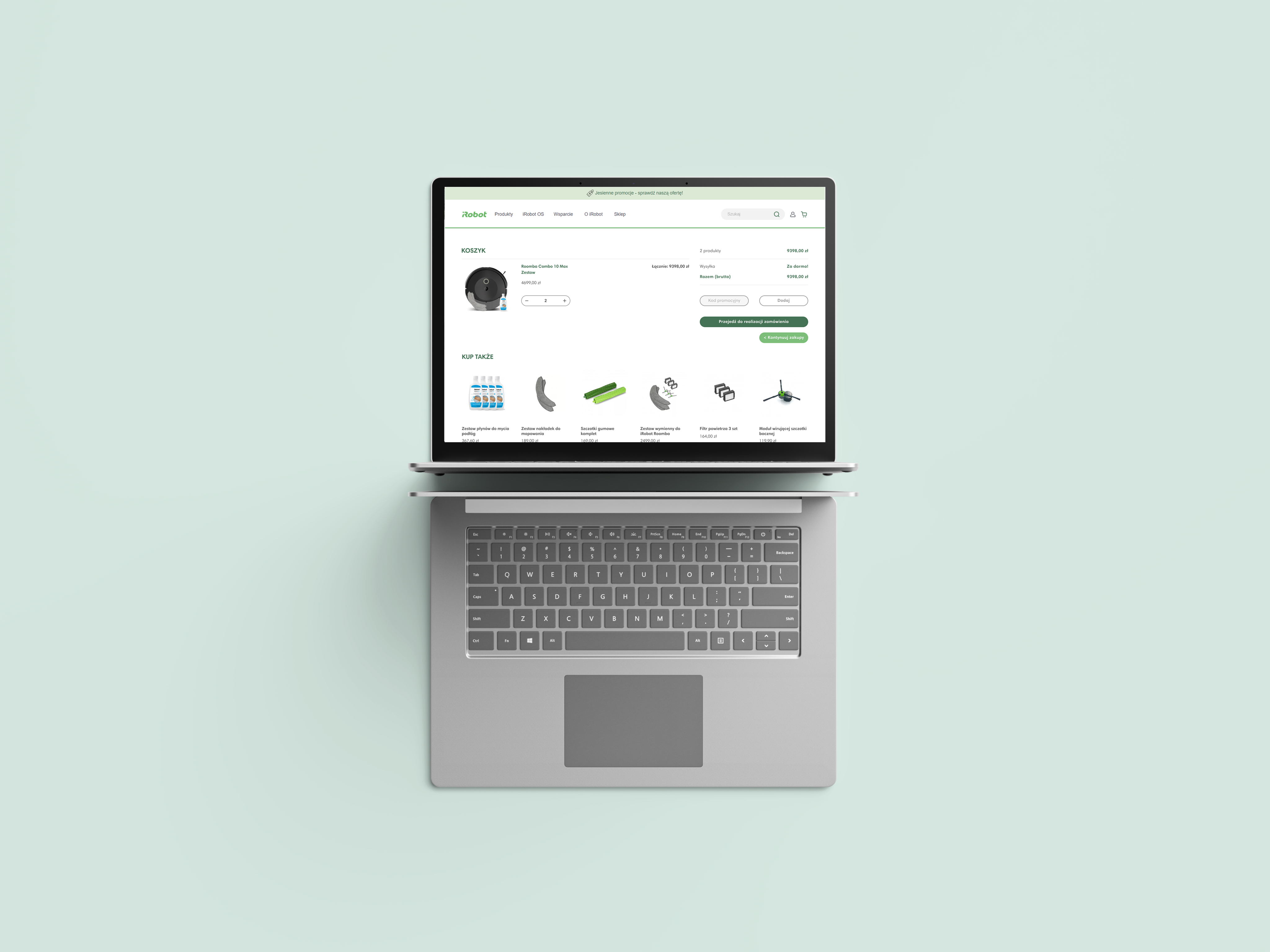 Redesign of basket and product filtering system for iRobot